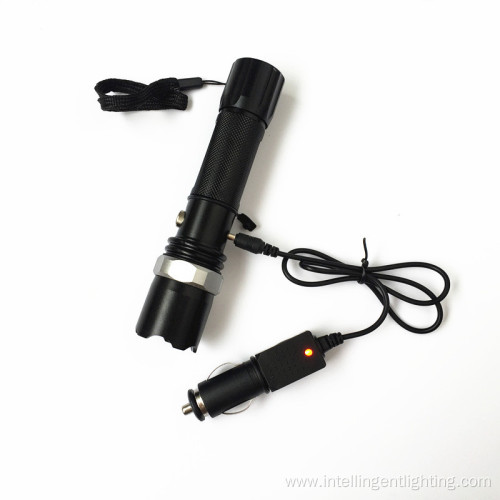 Telescopic Zoom Rechargeable Long-Range LED flashlight